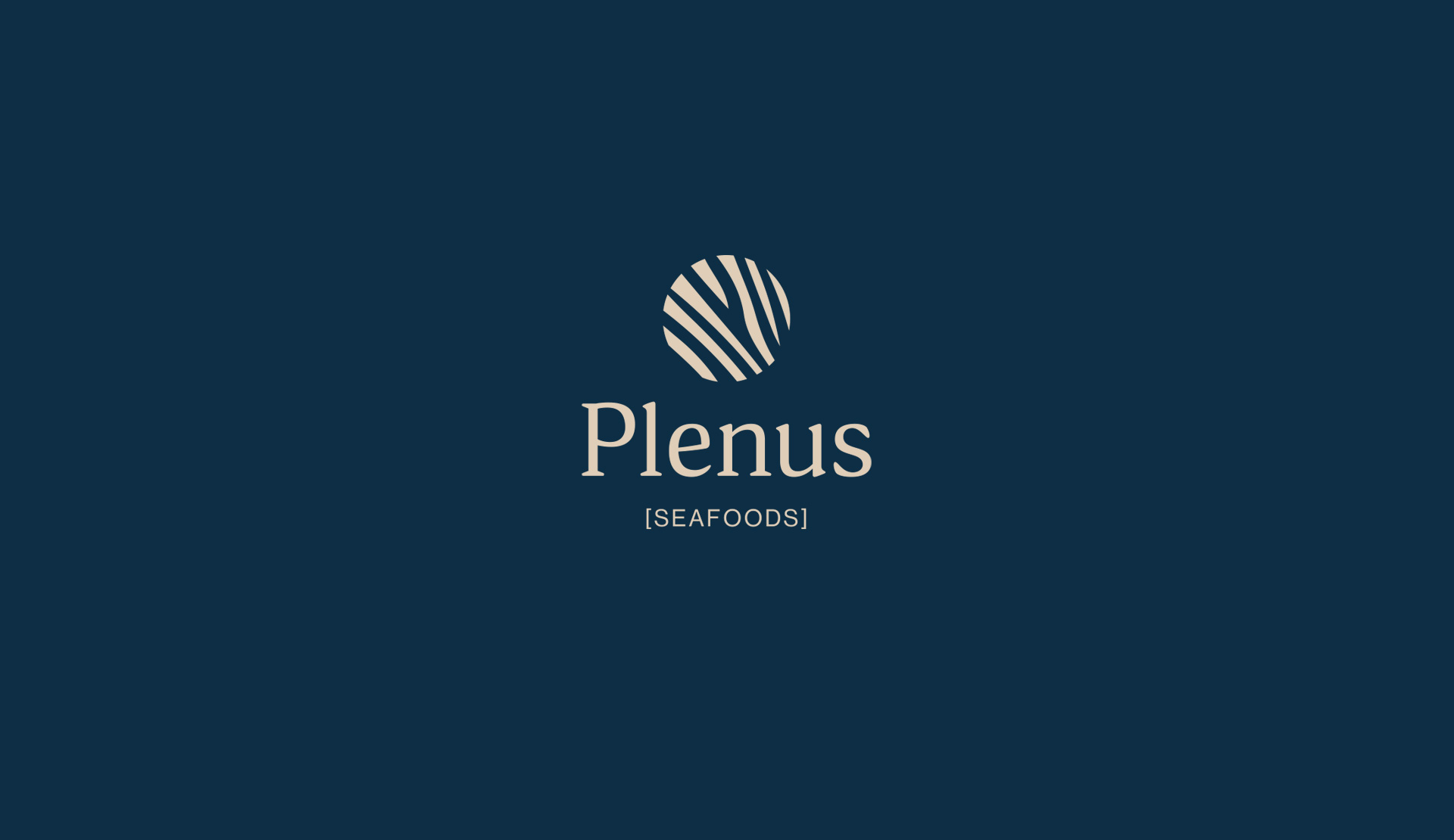 Logofolio; diseño de logo de Plenus, distribuidora de pescado y marisco premium.