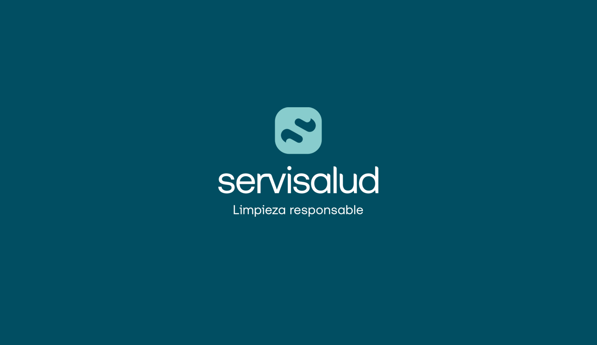 Logofolio; diseño de logo de Servisalud, servicios de Limpieza.