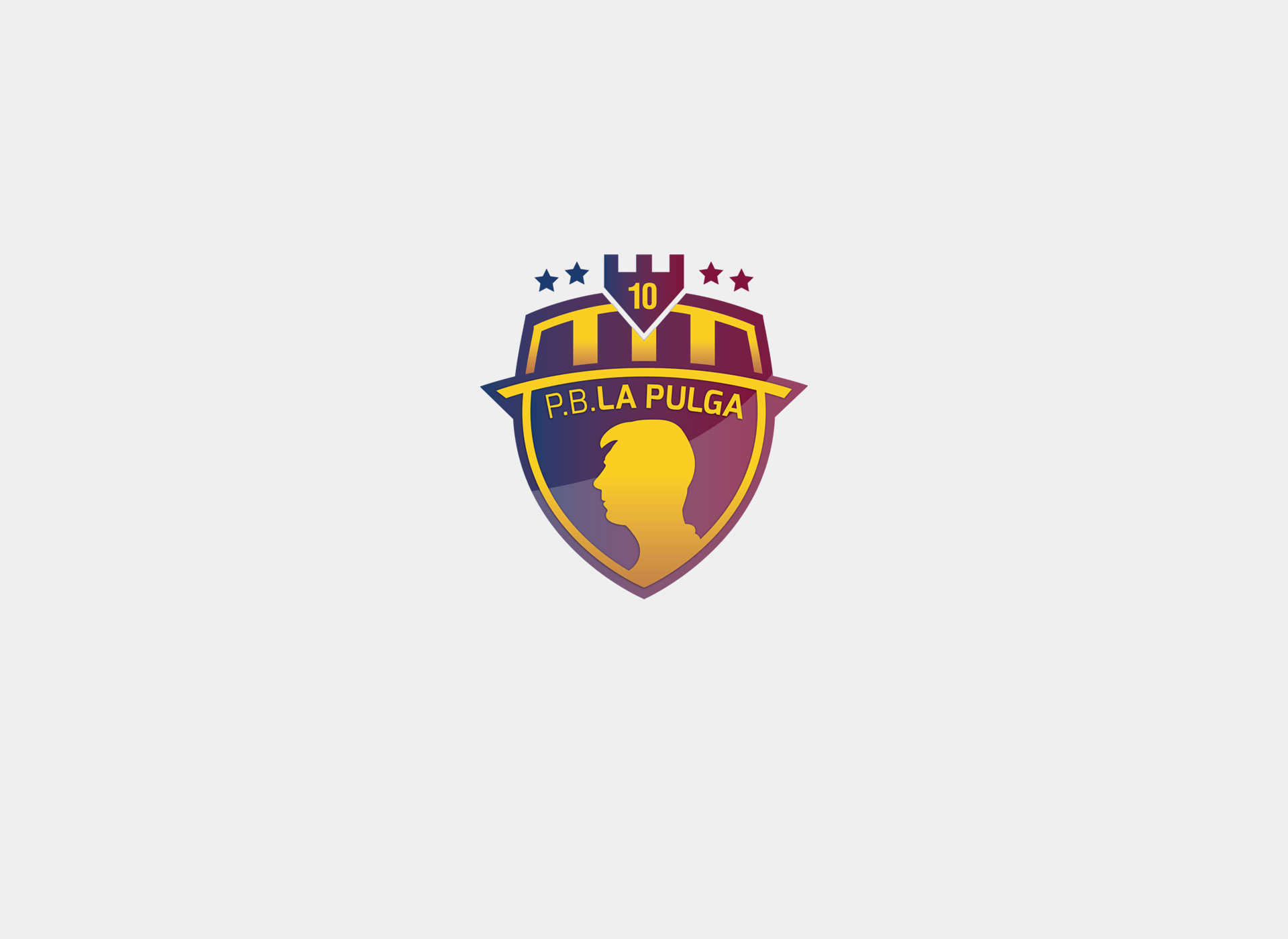 Diseño del escudo de la Peña Blaugrana de Leo Messi