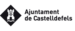 Mis clientes: Logo de Ajuntament de Castelldefels en negro.