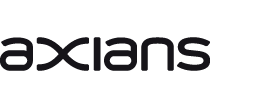 Mis clientes: Logo de Axians en negro.