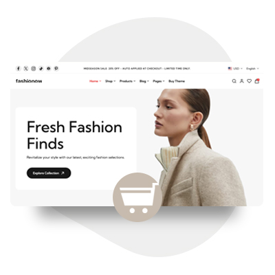 Diseño de tienda online funcional y atractiva.