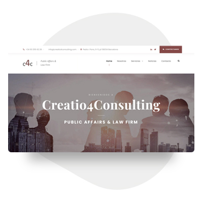 Diseño web corporativo profesional para empresas y marcas.