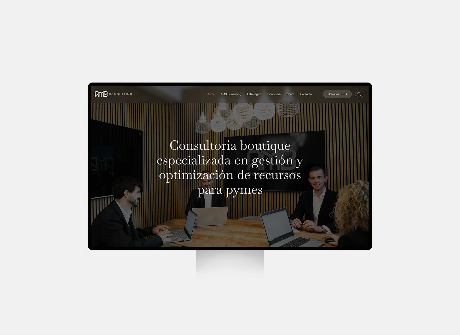 Rediseño web para consultoría boutique AMB Consulting